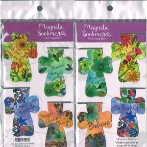 Magnetic Page Markers - Set Of 4 Cross Shapes